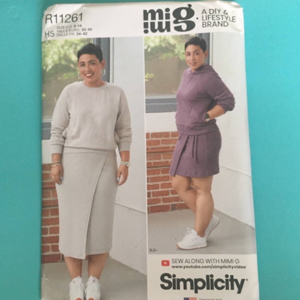 DIY Simplicity R11261 MIMI G Pattern Misses Knit Tops & Skirts Size 6-14 NEW